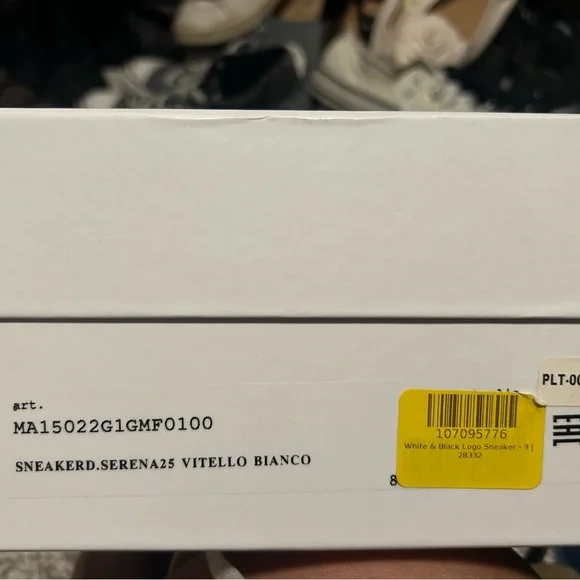 Moschino White Sneakers with Minimalist Design and Sporty Style. No shoe laces. - Picture 7 of 7